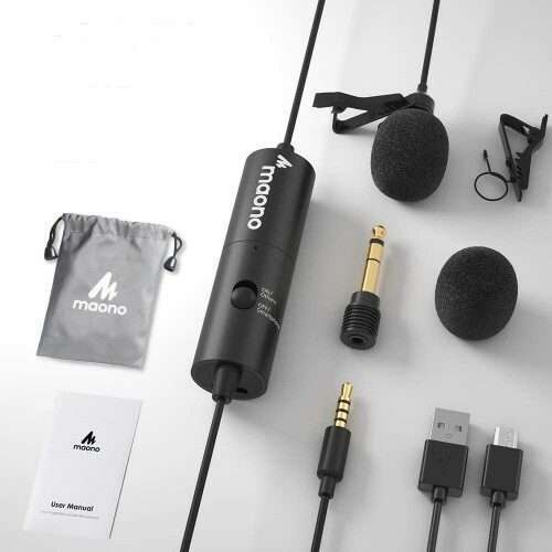 Maono AU 100R Rechargeable Omnidirectional Lapel Microphone02