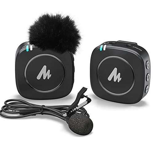 Maono WM820 Real-time Monitoring and Mute Wireless Lavalier Microphone03