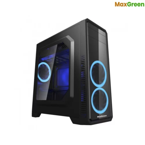 MaxGreen G561-F Blue Window ATX Casing